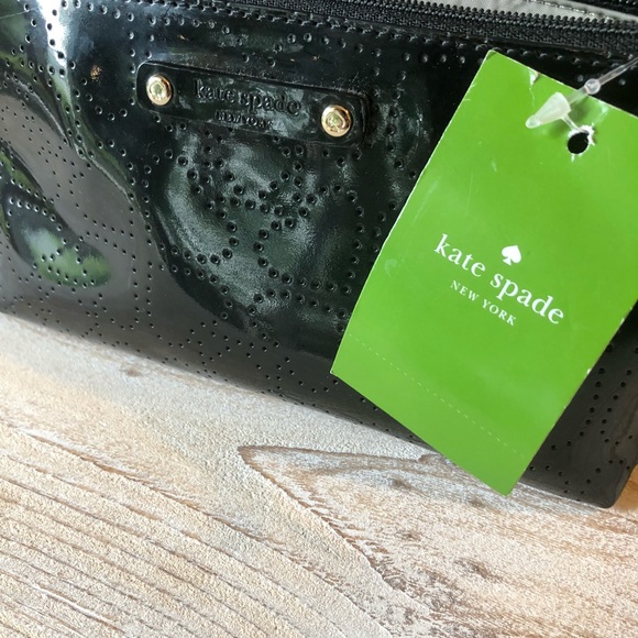 Kate Spade Little Shiloh black hearts NWT NEW - Picture 4 of 8